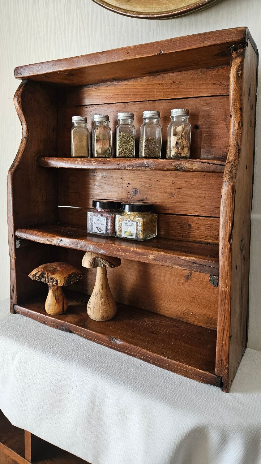 Old country wall shelf