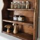 Old country wall shelf