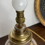Ceramic and brass lamp