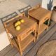 Paire de chevets rotin vintage