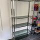 Display bookshelf modular wall shelf glass and chrome vintage 1970s