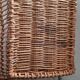 Old rattan laundry basket