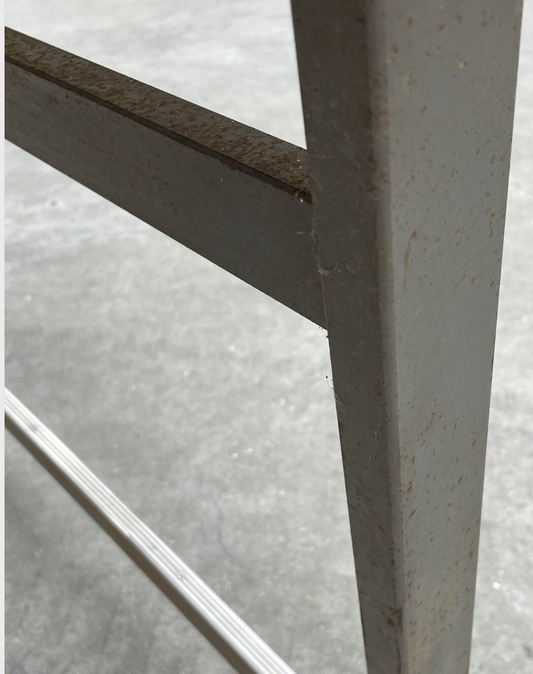 XXL industrial desk, minimalist design from the 50s