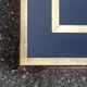 Coffee table with a black laminate, brass and nickel-plated metal frame, 1970s
