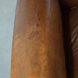 English style sheepskin wing chair