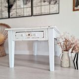Low wooden farm table