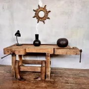 Old small carpenter's workbench from the 1920s.