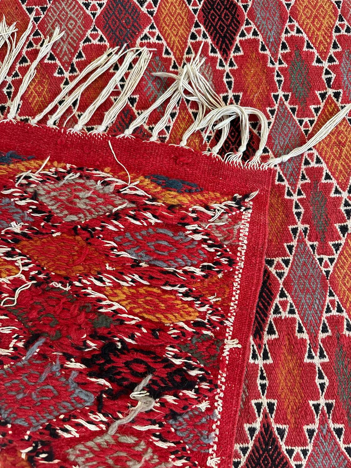 Vintage handmade kilim rug 113x200