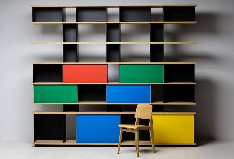 Cassina "Nuage" shelving unit by Charlotte Perriand — numbered edition no. 695