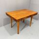 Table à manger réglable en noyer par Setona, années 1950, Tchécoslovaquie