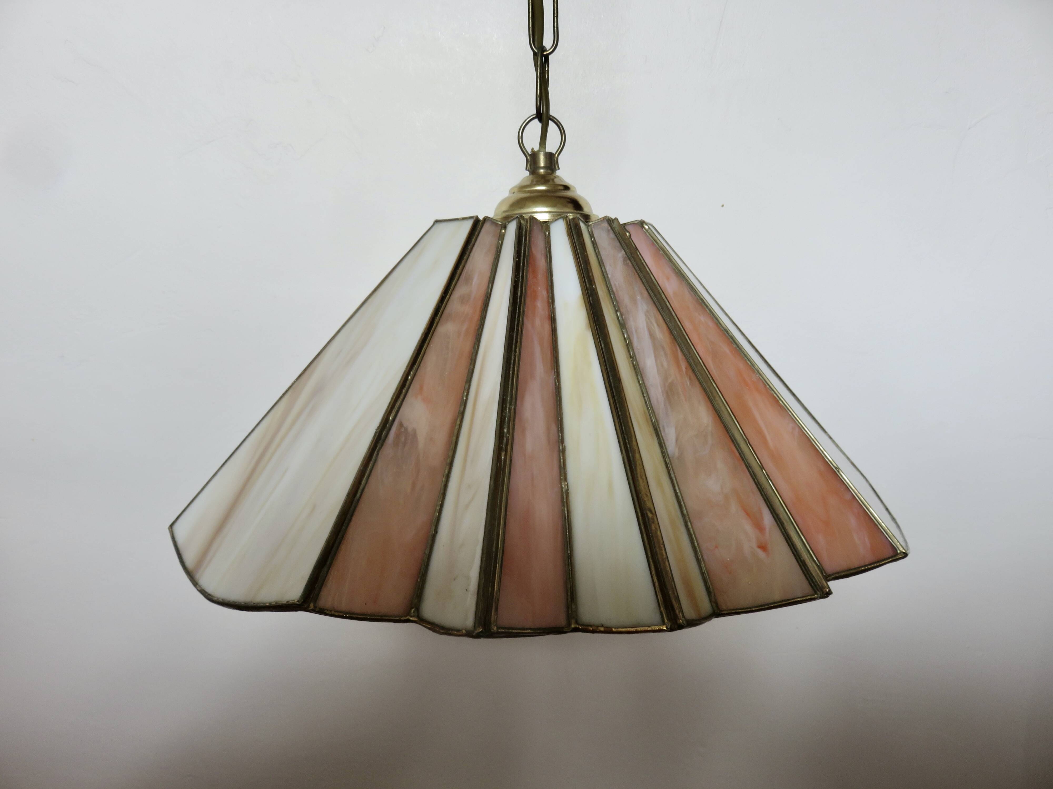 Suspension in glass paste and brass, 1970s