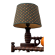 Old turned wooden bedside lamp 1940