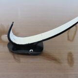 Pair of streamline coat hooks, chistera, 1970