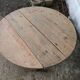 Round low folding table