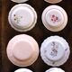 8 small paired plates Badonviller Saint Amand Rose Luzin Digoin Sarreg