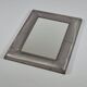 Vintage postmodern metall grid wall mirror