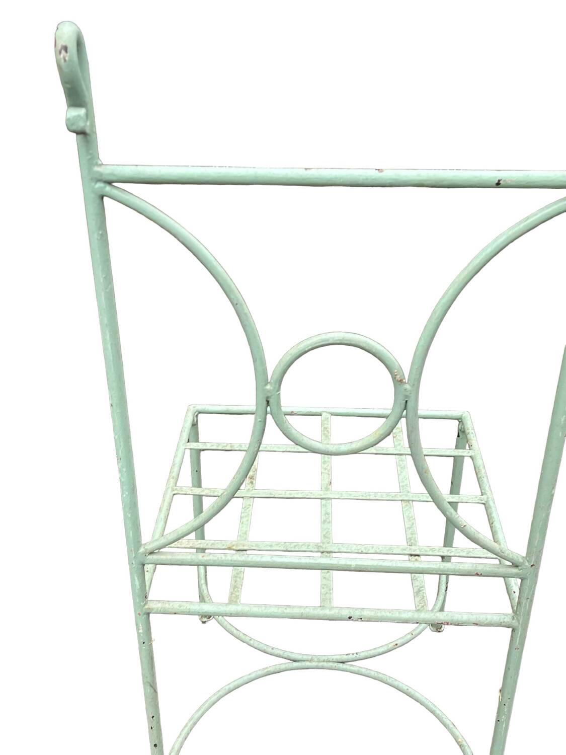 Set of 5 wrought iron garden furniture chairs