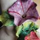 Lampe Chaumette en Barbotine motifs fleurs