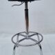 Vintage adjustable chrome stool 56 cm