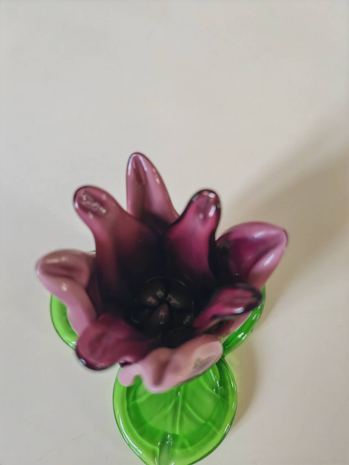 Glass paste candle holder