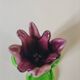 Glass paste candle holder