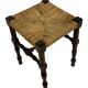 Vintage stool side table design brutalist design 60's oak