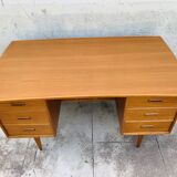 Scandinavian double-sided teak office 60s