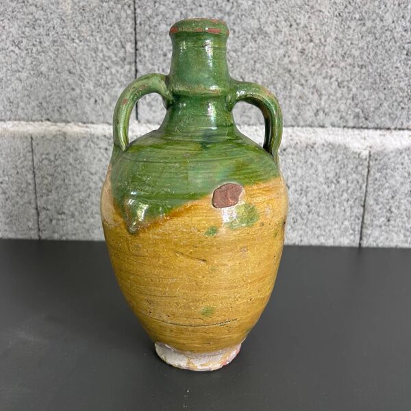 Cruche ancienne bicolore