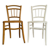 Paire de chaises cannées dépareillées