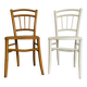 Paire de chaises cannées dépareillées