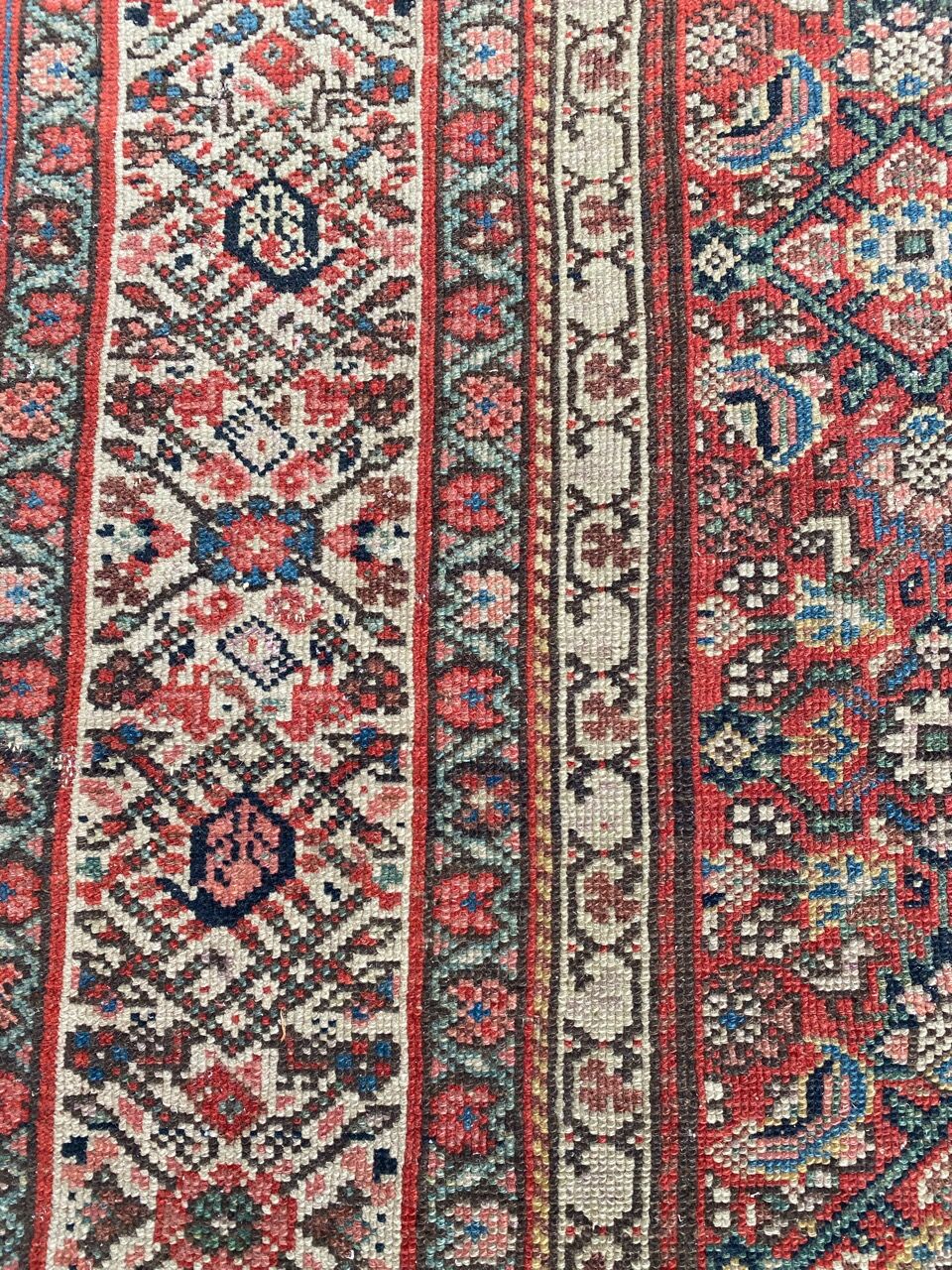Large old Kurdish Persian carpet Malayer in length 200x490 cm