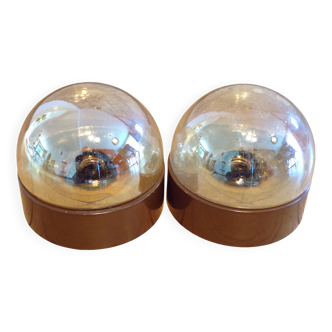 Pair of 1970 Teka Leuchten wall lights
