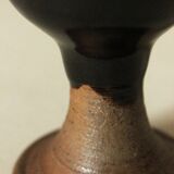 Mazagran in deep brown glazed stoneware, by Jean Linard