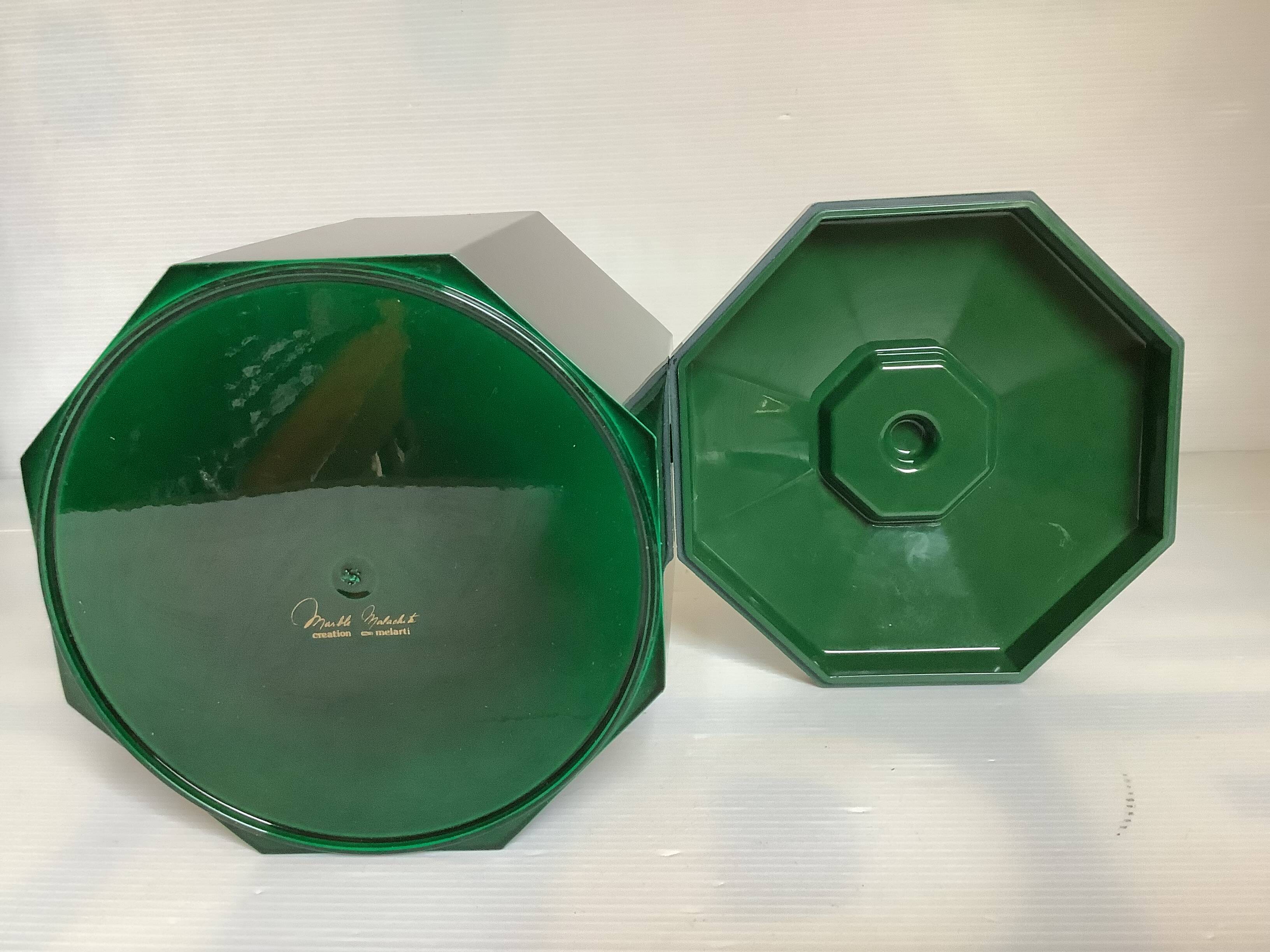 Melarti Green Octagonal Ice Bucket