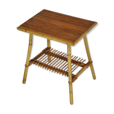 Table d'appoint bambou vintage