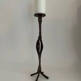 Midcentury brutalist candle holder