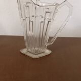 Josef Inwald Art Deco Crystal Pitcher "Sphinx"