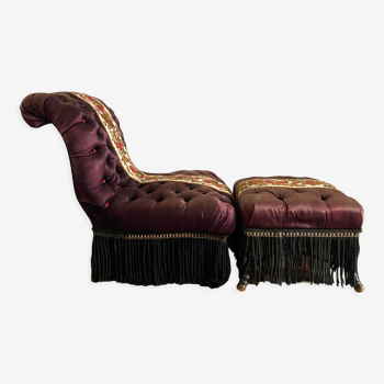 Fauteuil et ottoman