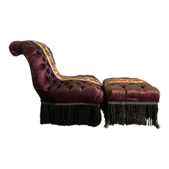 Fauteuil et ottoman