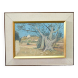 Ove Olson ( 1903-1975 ), Swedish Modern Painting, 1974, Oil on Canvas, Framed.