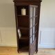 Parisian cupboard Bookcase Bonnetière glazed with small vintage tiles