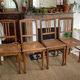 4 chairs cans art deco 1920 1930 in wood and antique canning
