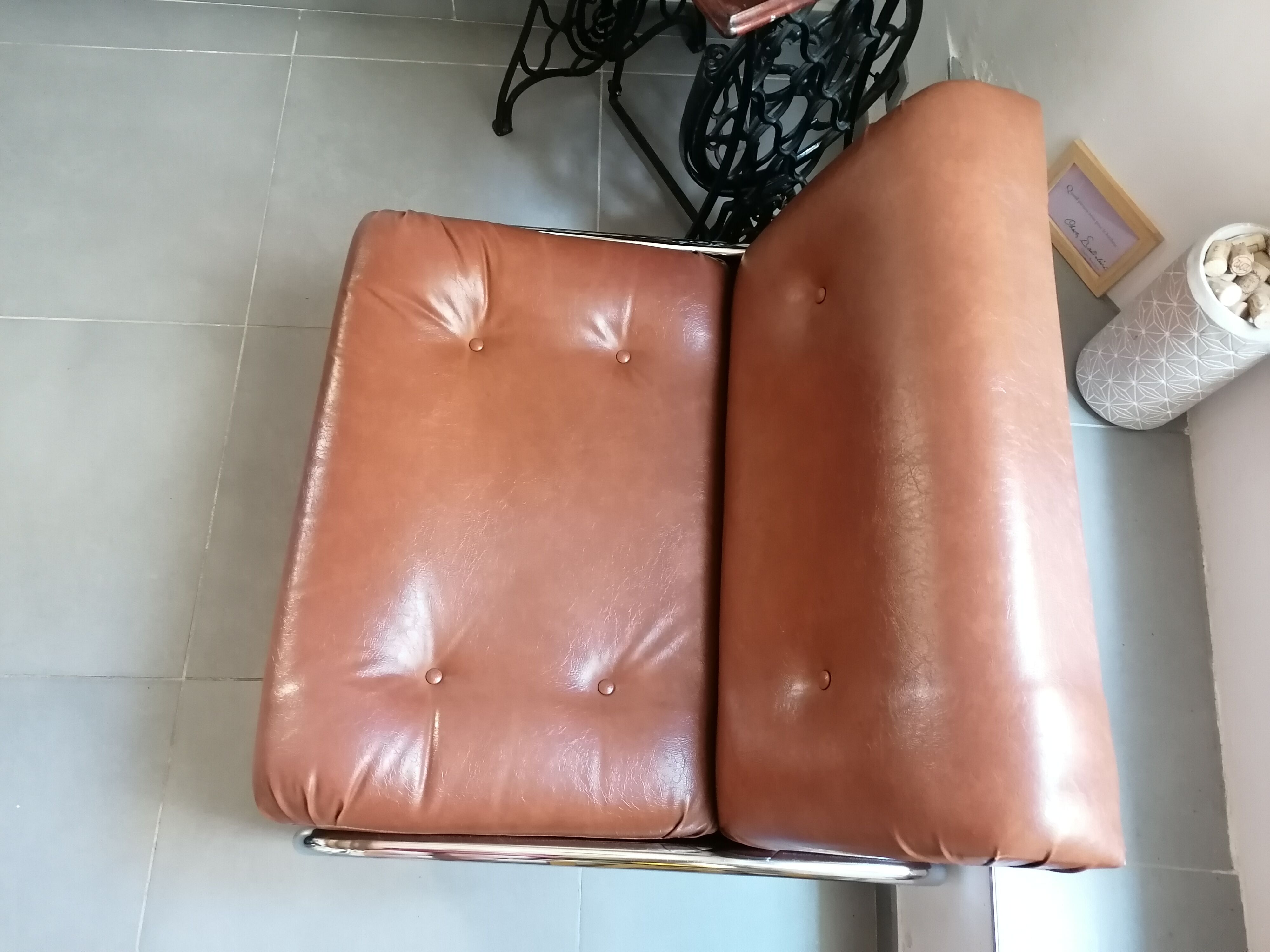 Vintage convertible chair 70
