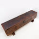 Spanish carved oak bank chest - 18th century