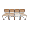 Lot de 4 chaises cesca B32 de Marcel Breuer par Thonet