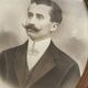 Pair of portraits of a couple in a 1900s knotted frame