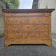 Restoration period commode in walnut burl and black marble – 19th century