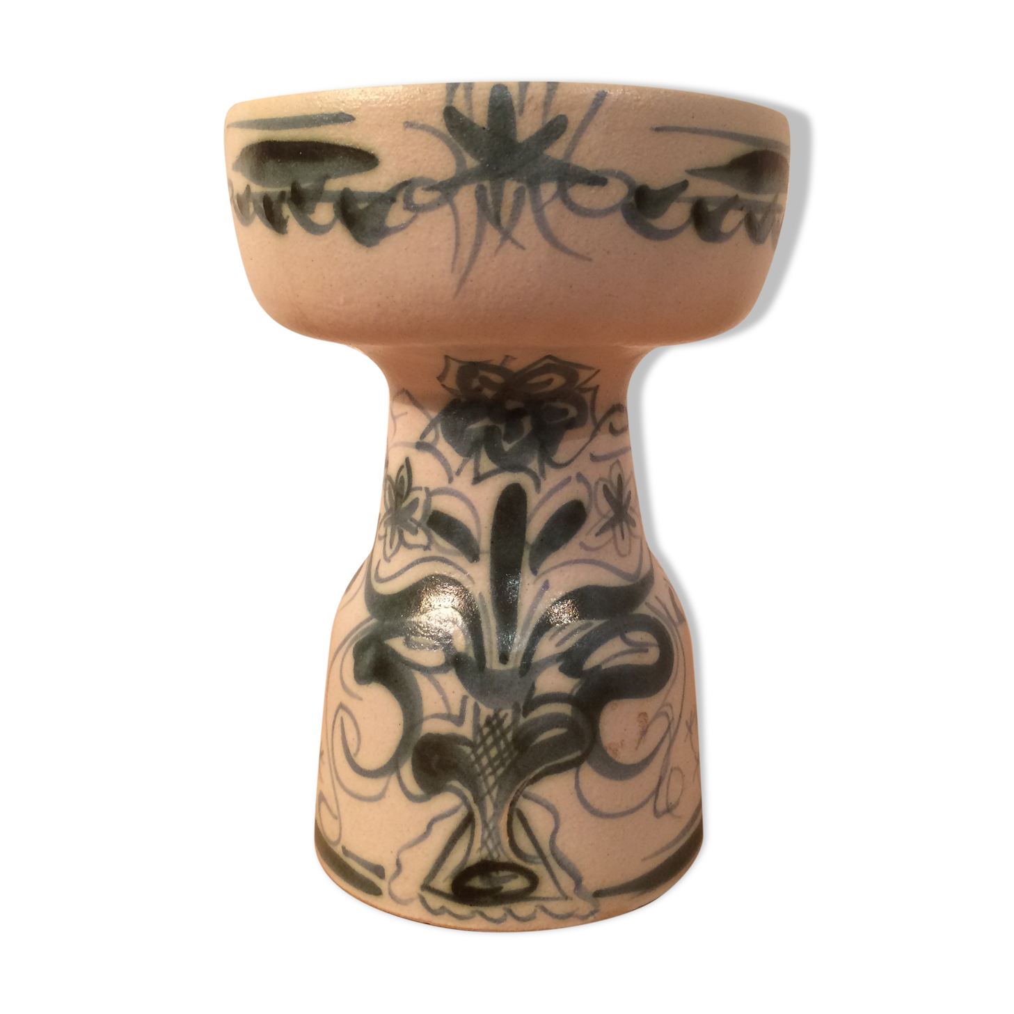 Keraluc Quimper ceramic candle holder