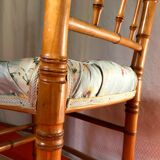 Pair of chairs bamboo collection Napoleon III