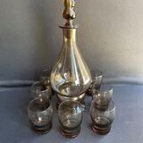 Liquor service smoked glass